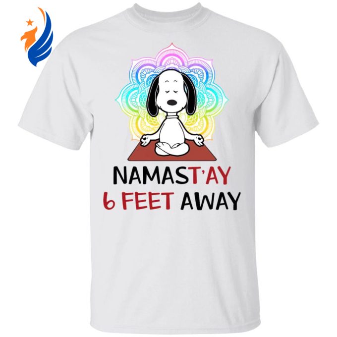 Snoopy Namastay 6 Feet Away Shirt: Stay Safe & Stylish with this Social Distancing Tee Snoopy Namastay 6 Feet Away Shirt: Stay Safe & Stylish with this Social Distancing Tee