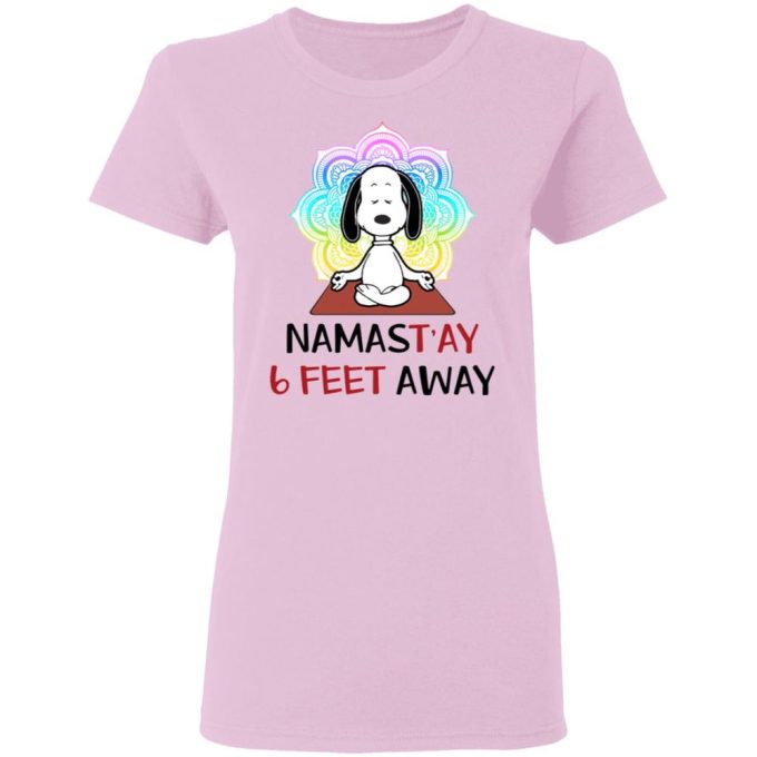 Snoopy Namastay 6 Feet Away Shirt: Stay Safe & Stylish with this Social Distancing Tee