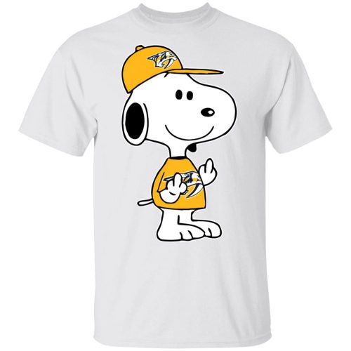 Snoopy Nashville Predators NHL Double Middle Fingers Shirt: Boldly Show Your Support with this Fck You Apparel Snoopy Nashville Predators NHL Double Middle Fingers Shirt: Boldly Show Your Support with this Fck You Apparel