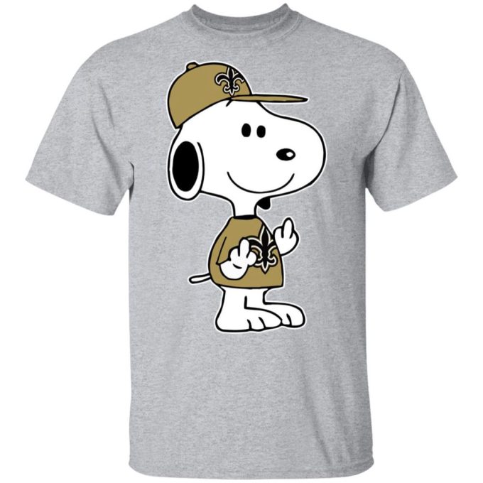 Snoopy New Orleans Saints NFL Double Middle Fingers Shirt – Bold & Expressive Fan Apparel