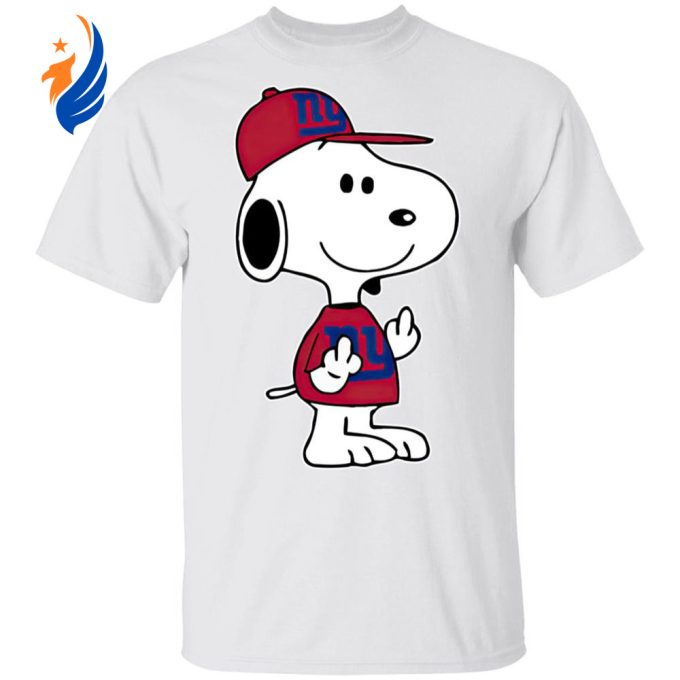 Snoopy New York Giants NFL Middle Fingers Shirt – Boldly Show Your Support with Double Fck You Gesture Snoopy New York Giants NFL Middle Fingers Shirt – Boldly Show Your Support with Double Fck You Gesture