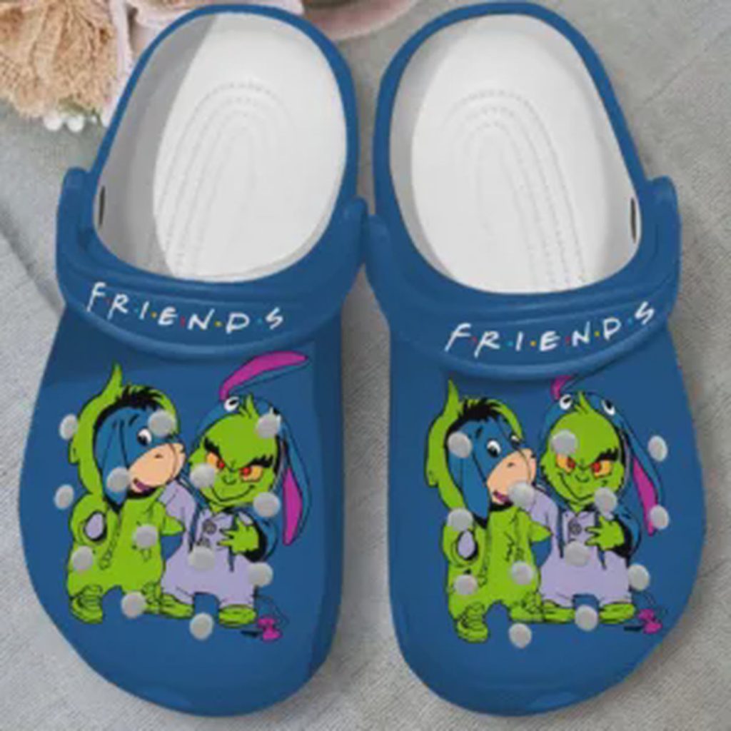 Soft And Durable Friends Grinch And Eeyore Blue Clogs Soft And Durable Friends Grinch And Eeyore Blue Clogs