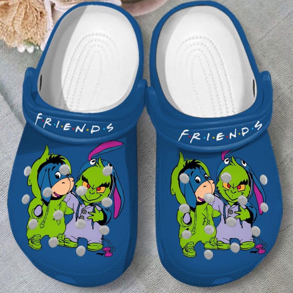 Soft And Durable Friends Grinch And Eeyore Blue Clogs Soft And Durable Friends Grinch And Eeyore Blue Clogs
