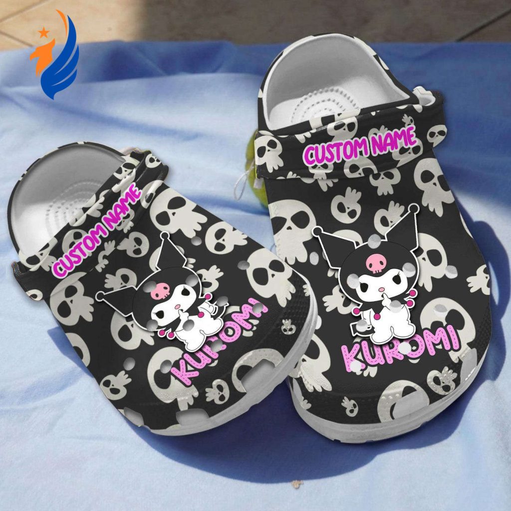 Soft And Lightweight Kuromi Hello Kitty Black Cartoon Clogs For Kids And Adults Soft And Lightweight Kuromi Hello Kitty Black Cartoon Clogs For Kids And Adults