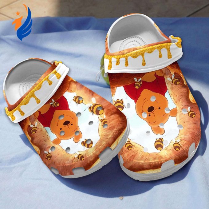 Soft And Water-resistant Winnie The Pooh Cartoon Clogs, Available Sizes For Kids And Adults Soft And Water-resistant Winnie The Pooh Cartoon Clogs, Available Sizes For Kids And Adults