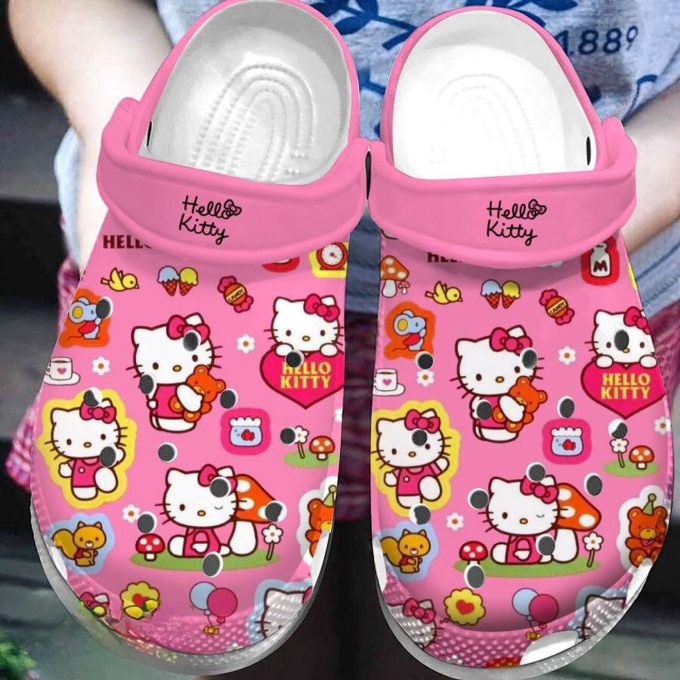 Soft & Lightweight Hello Kitty Cartoon Clogs For Kids And Adults