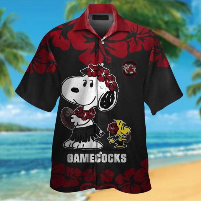 Stylish South Carolina Gamecocks & Snoopy Hawaiian Shirt #3: Embrace the Spirit with this Trendy Fan Gear!