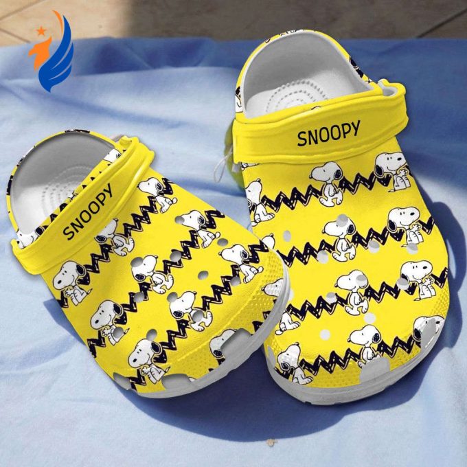 Special Clogs Peanut Snoopy Yellow Clogs For Kids And Adults