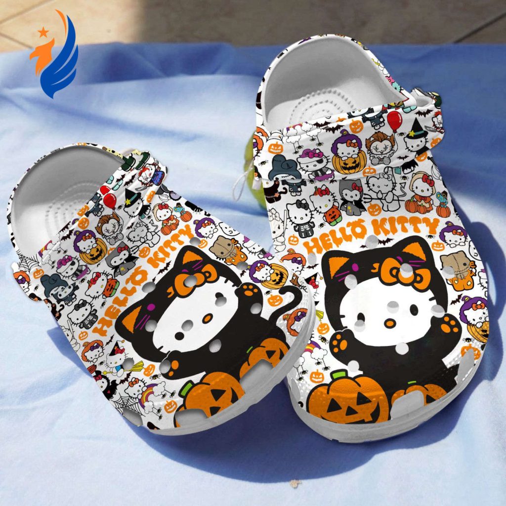 Special Design Hello Kitty Cartoon Halloween Clogs For Kids And Adults Special Design Hello Kitty Cartoon Halloween Clogs For Kids And Adults