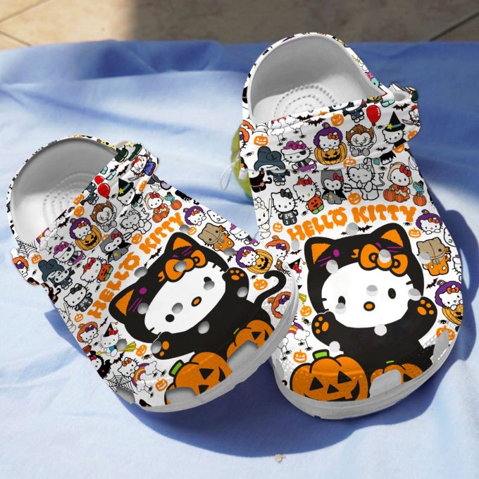 Special Design Hello Kitty Cartoon Halloween Clogs For Kids And Adults