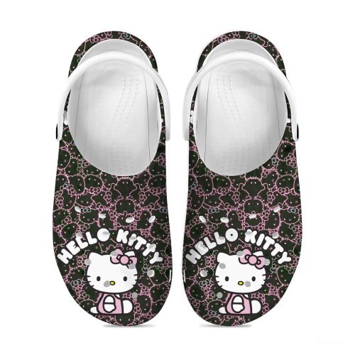 Special Hello Kitty Cute Black High-sole Clogs