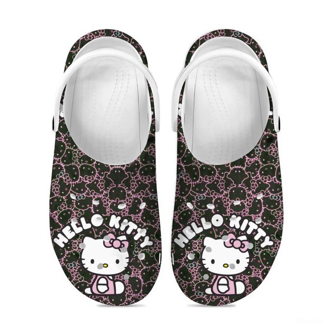 Special Hello Kitty Cute Black High-sole Clogs