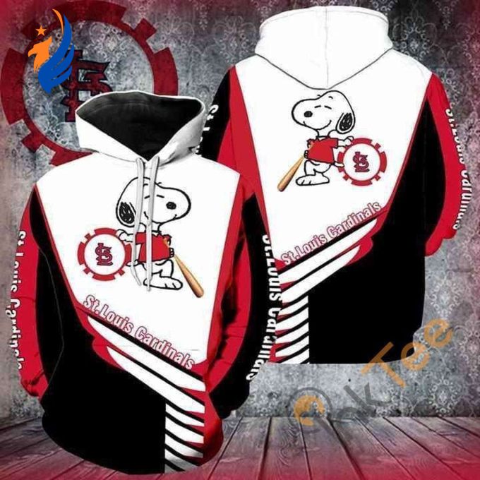 St Louis Cardinals Snoopy Player Hoodie 3D: Show Your Team Spirit with this Stylish and Unique MLB Merchandise St Louis Cardinals Snoopy Player Hoodie 3D: Show Your Team Spirit with this Stylish and Unique MLB Merchandise