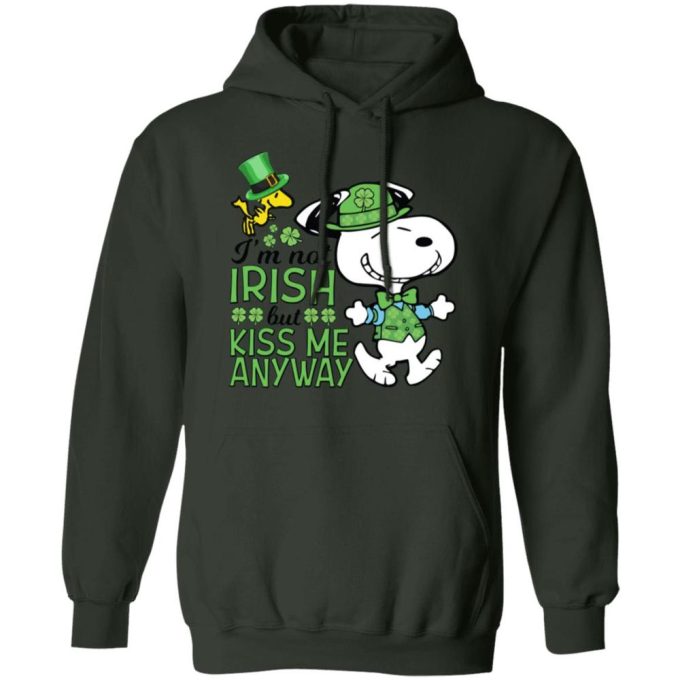 Get Lucky with St Patricks Day Snoopy Shirt – Kiss Me Anyway! Perfect for Non-Irish Celebrations