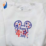Celebrate 4th July with Star Mickey Mouse Embroidered Shirt – Best Disney Patriotic Shirts Celebrate 4th July with Star Mickey Mouse Embroidered Shirt – Best Disney Patriotic Shirts