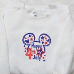 Celebrate 4th July with Star Mickey Mouse Embroidered Shirt – Best Disney Patriotic Shirts Celebrate 4th July with Star Mickey Mouse Embroidered Shirt – Best Disney Patriotic Shirts