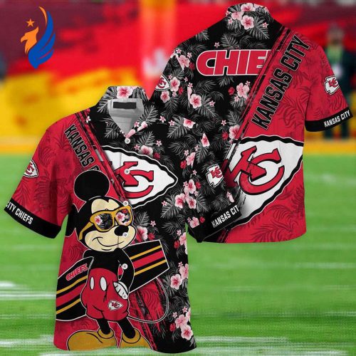 Super Bowl Kansas City Chiefs Hawaiian Shirt – Mickey Design Vibrant & Trendy NFL Fan Apparel