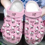 Sweet Hello Kitty Pattern Cartoon Clogs For Kids And Adults Sweet Hello Kitty Pattern Cartoon Clogs For Kids And Adults