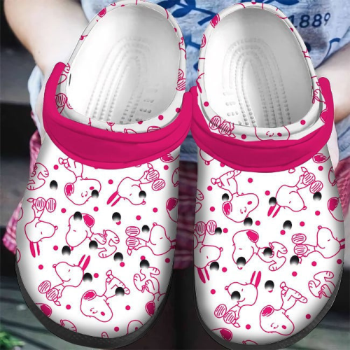 Sweety Pink Snoopy Clogs Shoes Sweety Pink Snoopy Clogs Shoes