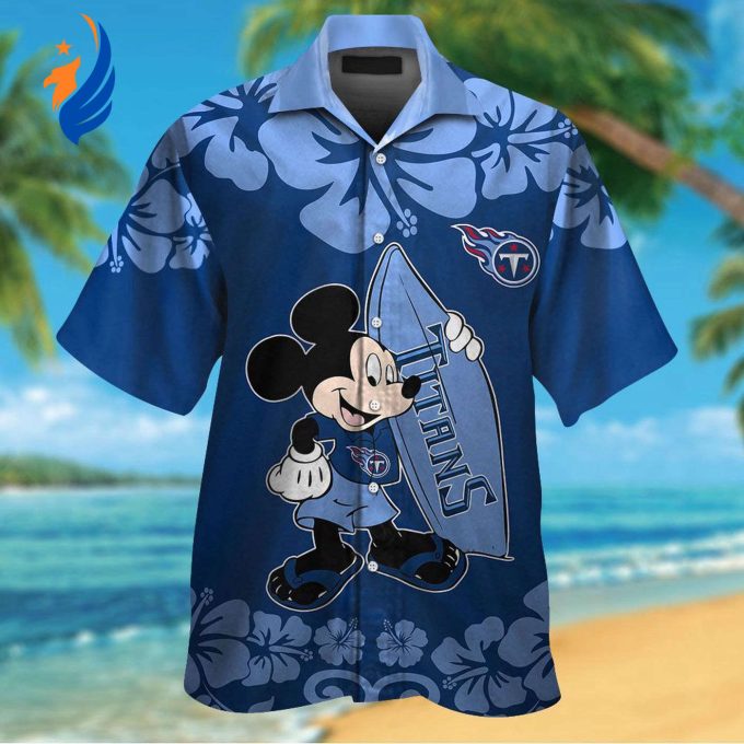 Tennessee Titans & Mickey Mouse Hawaiian Shirt: Show Your Team Spirit with this Unique NFL Disney Collaboration Tennessee Titans & Mickey Mouse Hawaiian Shirt: Show Your Team Spirit with this Unique NFL Disney Collaboration