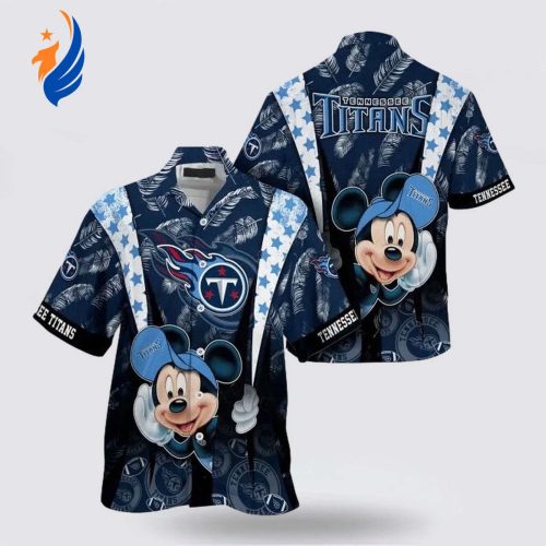 Show Your Team Spirit with Tennessee Titans NFL Mickey Mouse Hawaiian Shirt – Perfect for Fans!