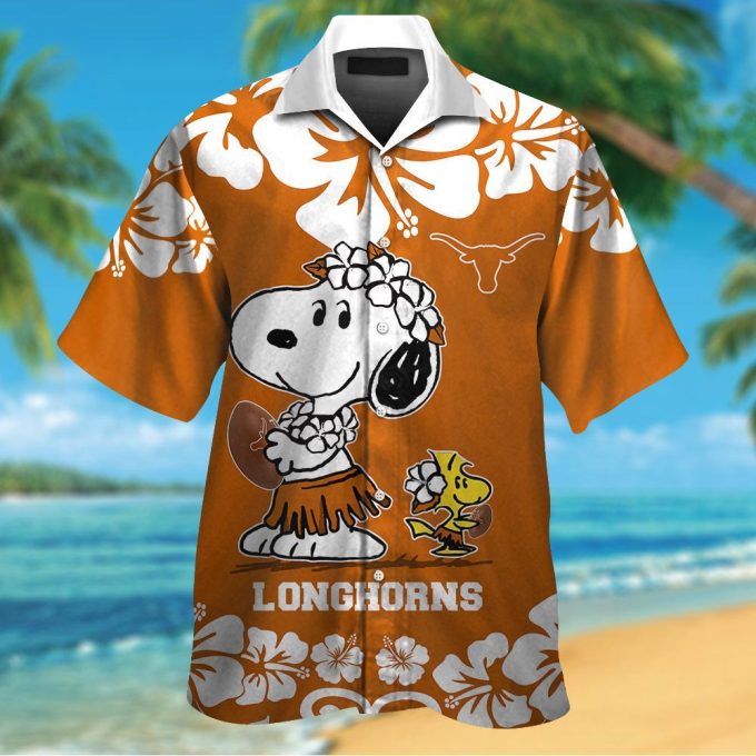 Texas Longhorns & Snoopy Hawaiian Shirt #2: Stylish and Fun Apparel for All Longhorn and Snoopy Enthusiasts