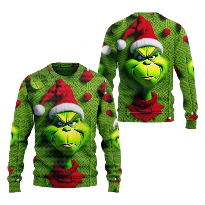 Get in the Holiday Spirit with The Grinches Christmas Ugly Sweater – Perfect for Festive Fun and Holiday Parties! – Gift for Men Women