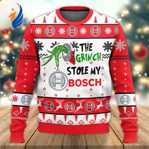 Get Festive with the Grinches Stole My Bosch Ugly Sweater - Perfect for Holiday Fun! - Gift for Men Women