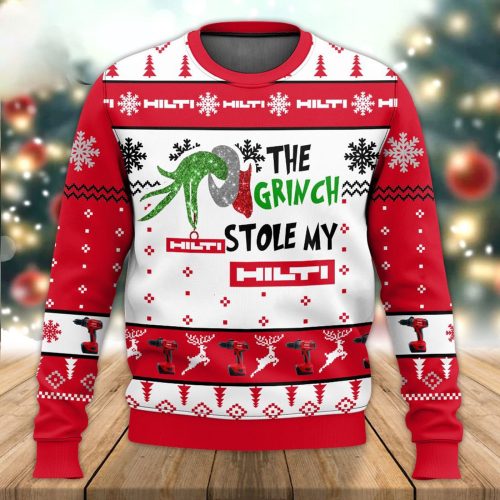 Get Festive with The Grinches Stole My Hilti Ugly Sweater – Limited Edition Holiday Apparel – Gift for Men Women