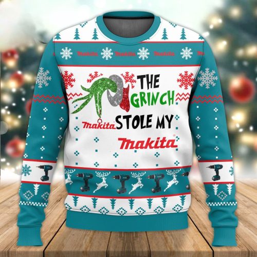 Get Festive with The Grinches Stole My Makita Ugly Sweater – Perfect Holiday Attire!
