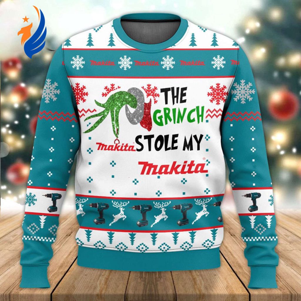 Get Festive with The Grinch Stole My Makita Ugly Sweater – Perfect Holiday Gift! – Gift for Men Women Get Festive with The Grinch Stole My Makita Ugly Sweater – Perfect Holiday Gift! – Gift for Men Women