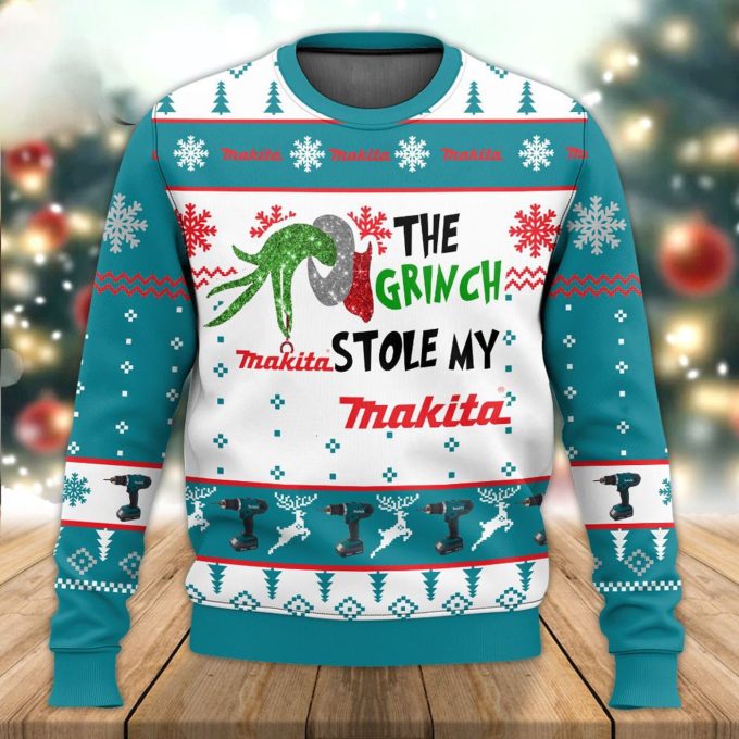 Get Festive with The Grinches Stole My Makita Ugly Sweater – Perfect Holiday Gift! – Gift for Men Women