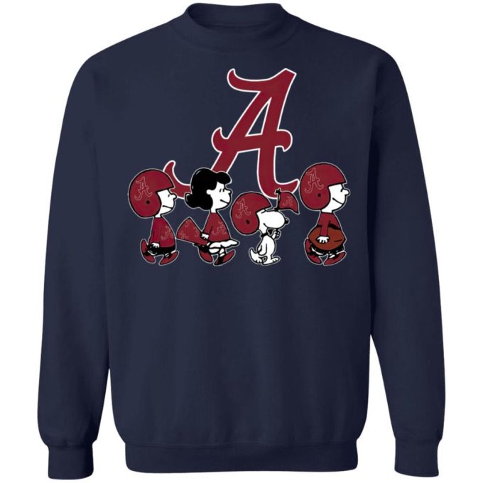 Snoopy & Friends Cheer for Alabama Crimson Tide NCAA Shirt – Show your team pride!