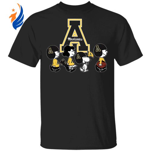 Peanuts Snoopy & Friends Cheer for Appalachian State Mountaineers NCAA Shirt – Official Merchandise Peanuts Snoopy & Friends Cheer for Appalachian State Mountaineers NCAA Shirt – Official Merchandise