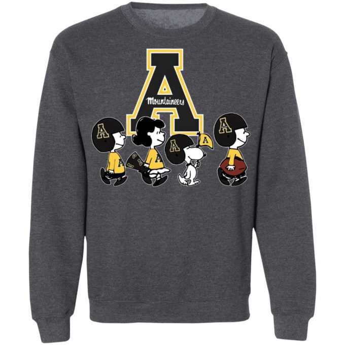 Peanuts Snoopy & Friends Cheer for Appalachian State Mountaineers NCAA Shirt – Official Merchandise