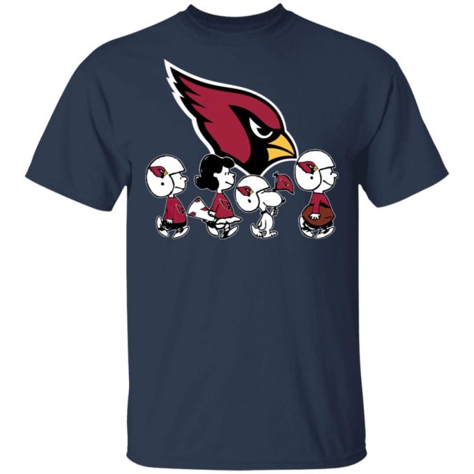 Cheer on Arizona Cardinals with Peanuts Snoopy & Friends NFL Shirt