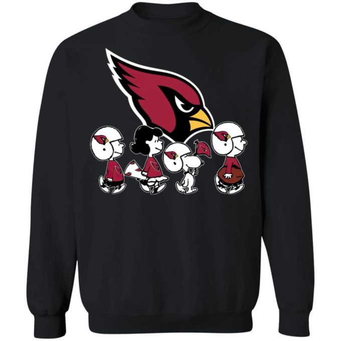 Cheer on Arizona Cardinals with Peanuts Snoopy & Friends NFL Shirt