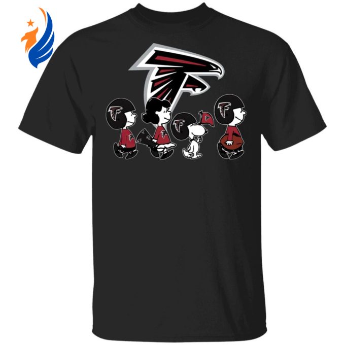 Cheer on Atlanta Falcons with Peanuts Snoopy & Friends NFL Shirt