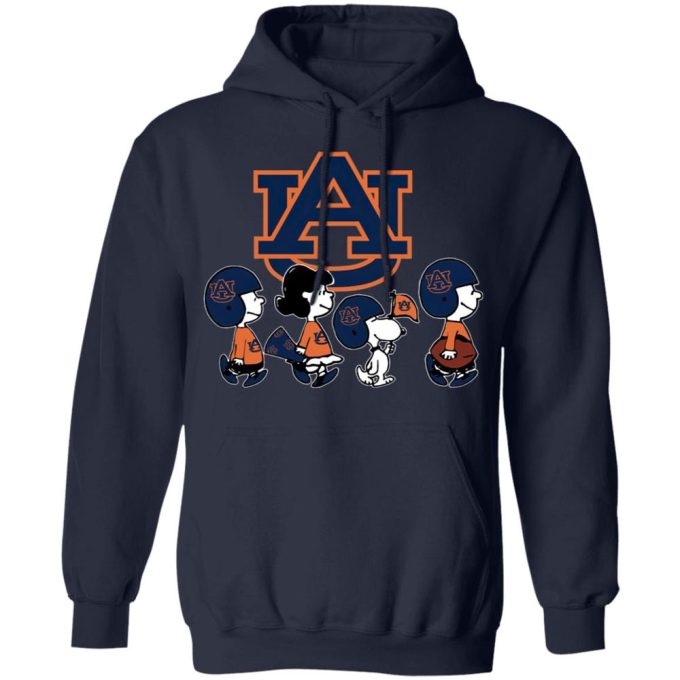Root for Auburn Tigers with Peanuts Snoopy & Friends NCAA Shirt