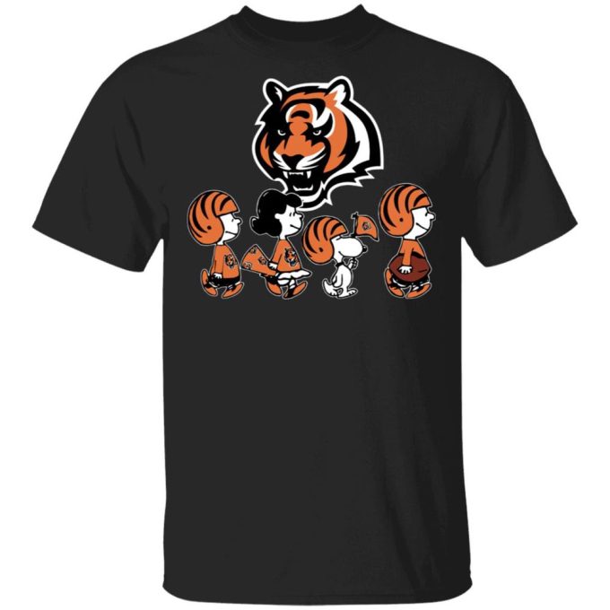 Cincinnati Bengals NFL Shirt: Peanuts Snoopy & Friends Cheer Perfect Fan Gear!