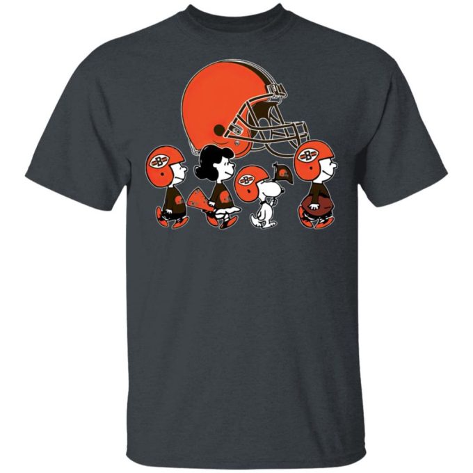 Cheer on the Cleveland Browns with Peanuts Snoopy & Friends NFL Shirt