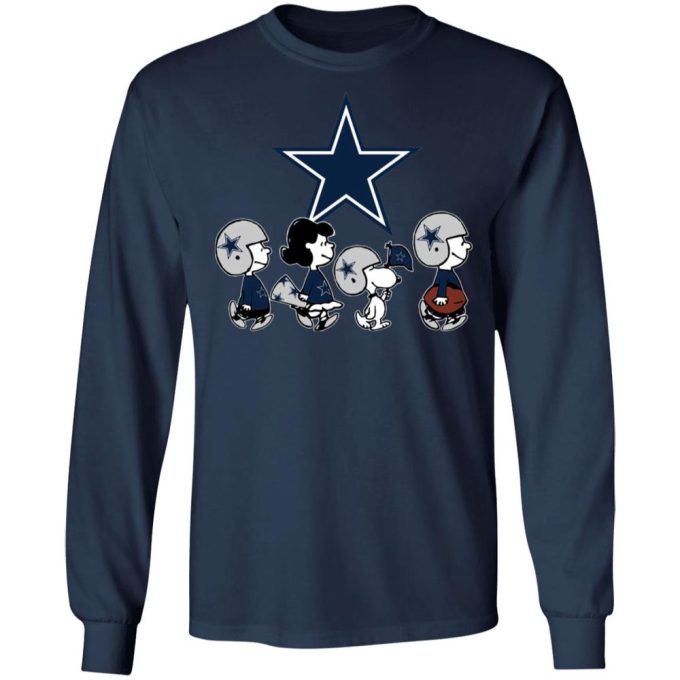 Peanuts Snoopy & Friends Cheer for Dallas Cowboys NFL Shirt: Show Your Team Spirit!