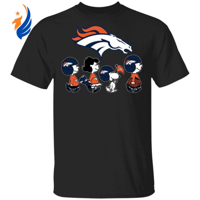 Cheer on the Denver Broncos with Peanuts Snoopy and Friends NFL Shirt Cheer on the Denver Broncos with Peanuts Snoopy and Friends NFL Shirt