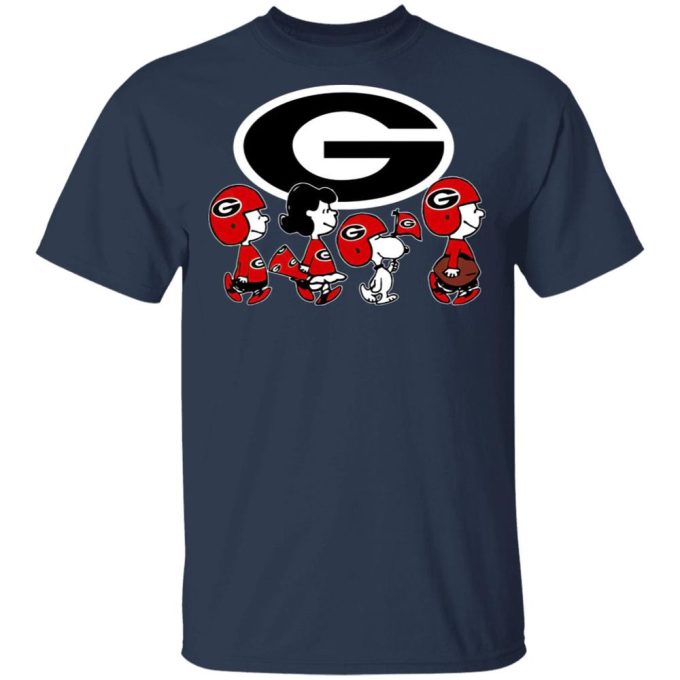Get Game-Ready with Peanuts Snoopy and Friends: Georgia Bulldogs NCAA Shirt