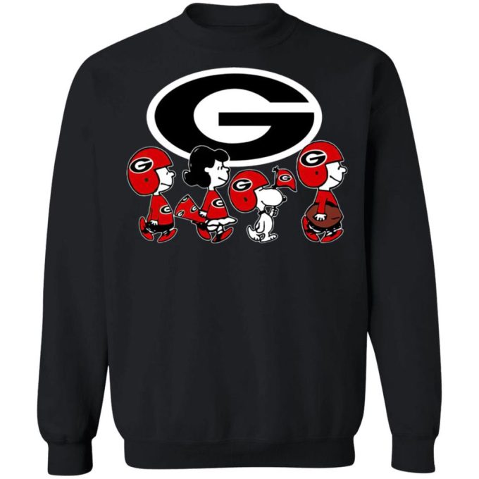 Get Game-Ready with Peanuts Snoopy and Friends: Georgia Bulldogs NCAA Shirt