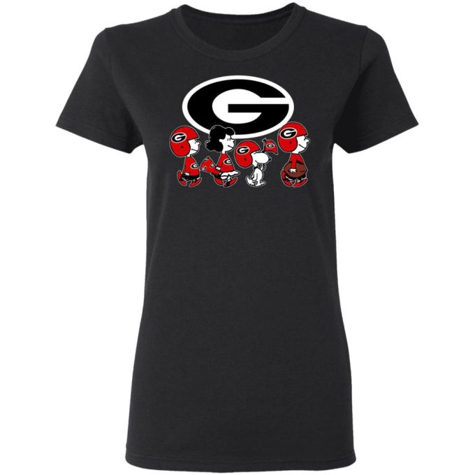Get Game-Ready with Peanuts Snoopy and Friends: Georgia Bulldogs NCAA Shirt