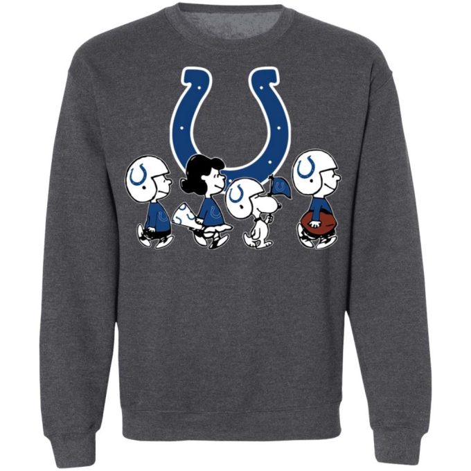Peanuts Snoopy & Friends Cheer for Indianapolis Colts NFL Shirt: Officially Licensed Team Gear!