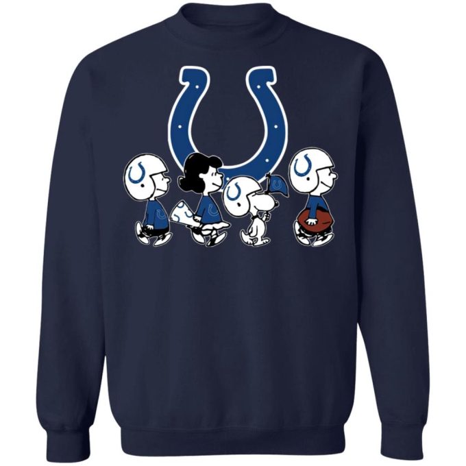 Peanuts Snoopy & Friends Cheer for Indianapolis Colts NFL Shirt: Officially Licensed Team Gear!