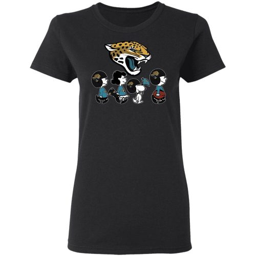 Show Your Team Spirit with Peanuts Snoopy and Friends Jacksonville Jaguars NFL Shirt Show Your Team Spirit with Peanuts Snoopy and Friends Jacksonville Jaguars NFL Shirt
