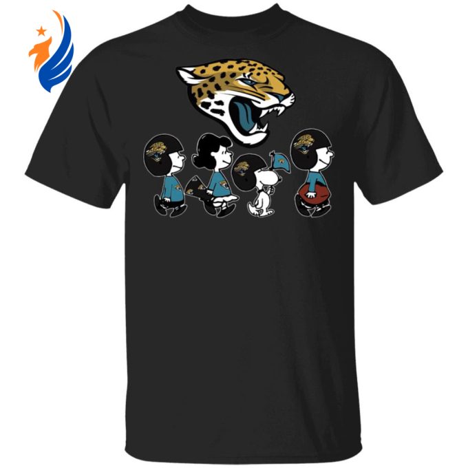 Show Your Team Spirit with Peanuts Snoopy and Friends Jacksonville Jaguars NFL Shirt